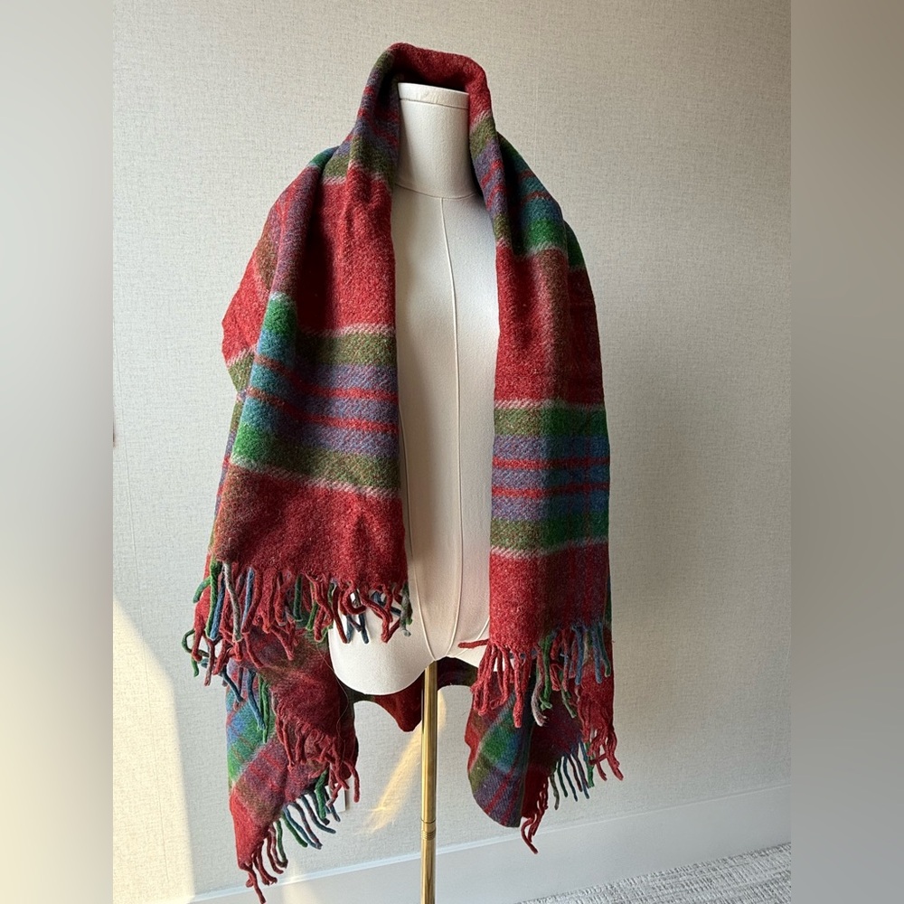 Vintage (1950-1960) Pendleton Plaid Wool Robe in a Bag